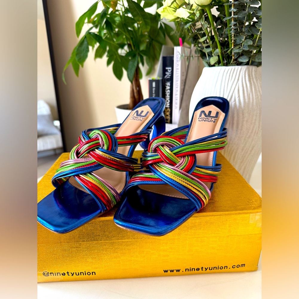 Women's Multicolor Strappy Sandals